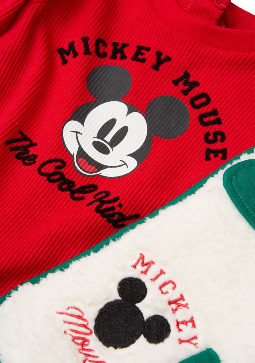 Baby Boys 3 Piece Mickey Mouse Vest Set