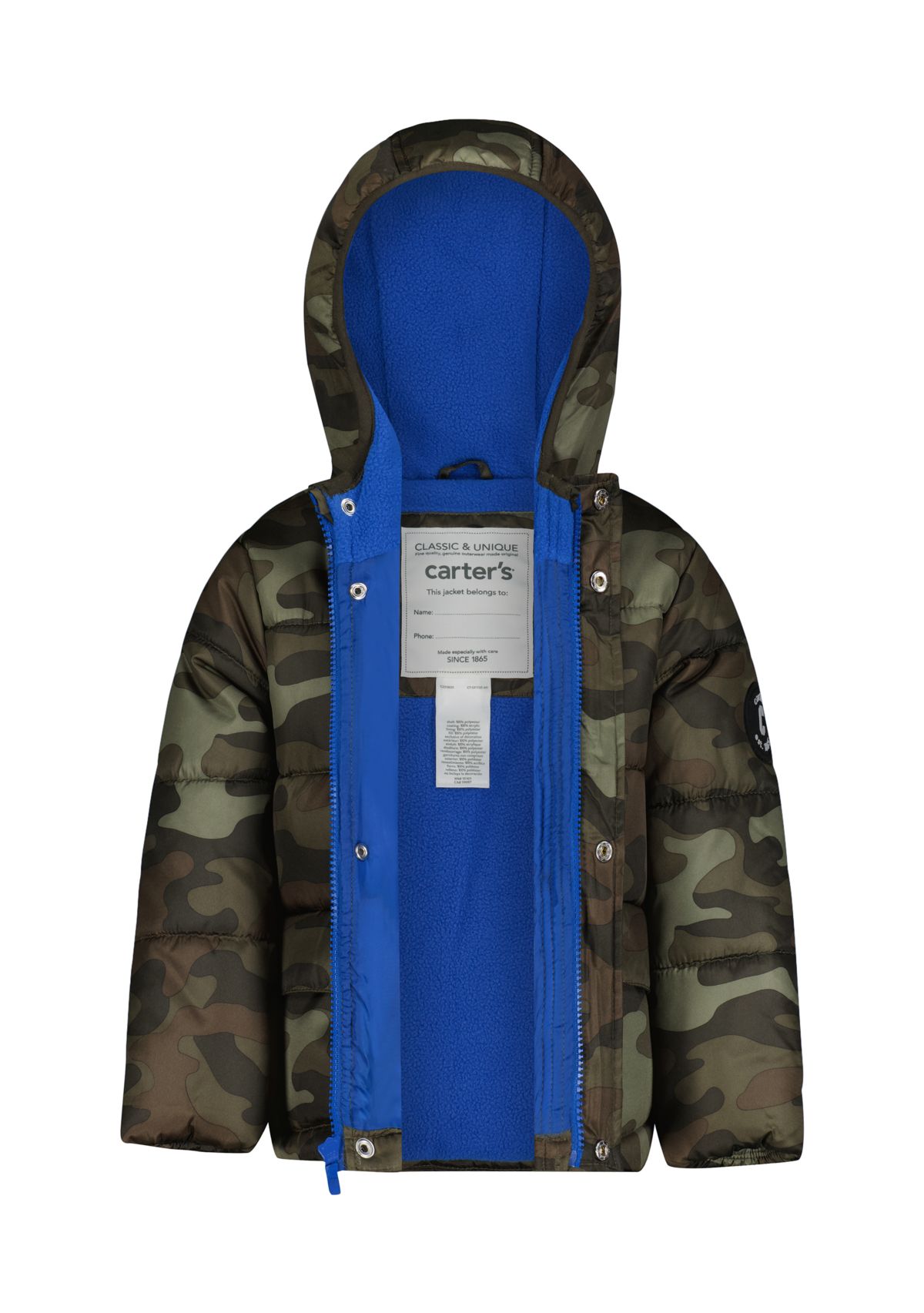 Baby Boys Printed Puffer Jacket