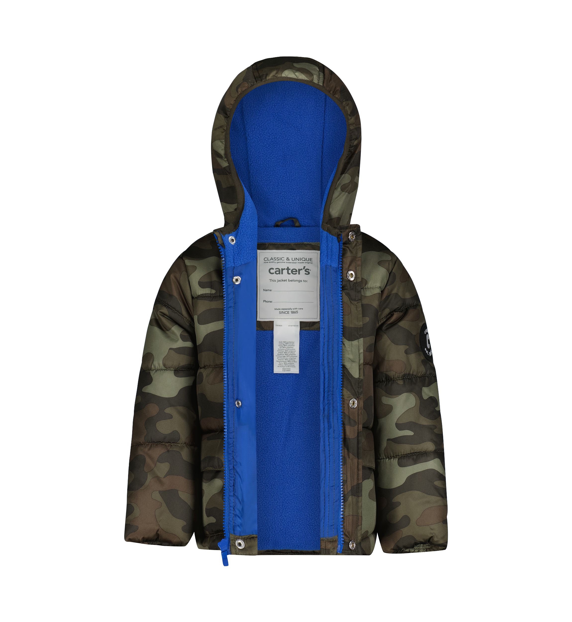 Baby Boys Printed Puffer Jacket