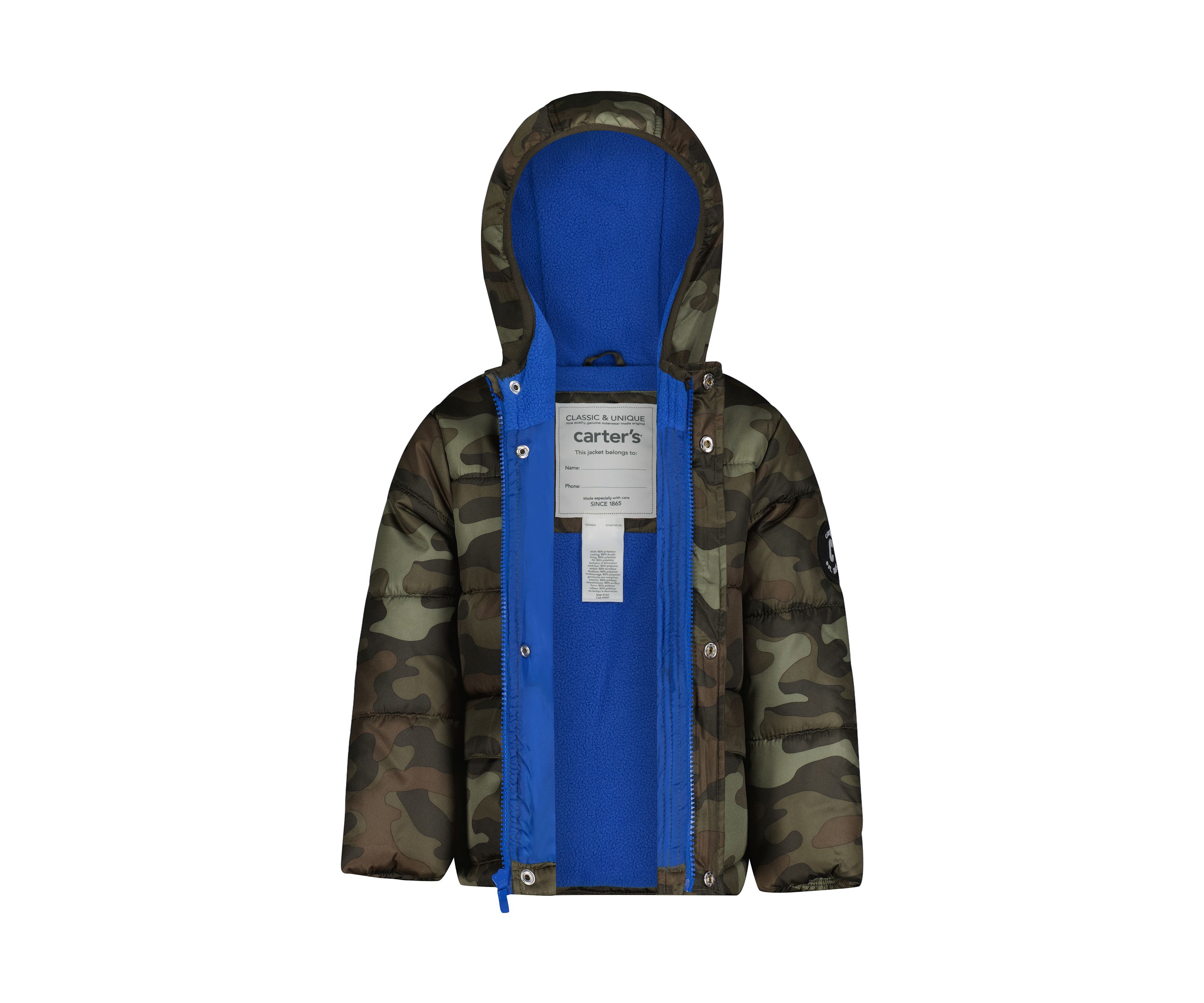 Baby Boys Printed Puffer Jacket