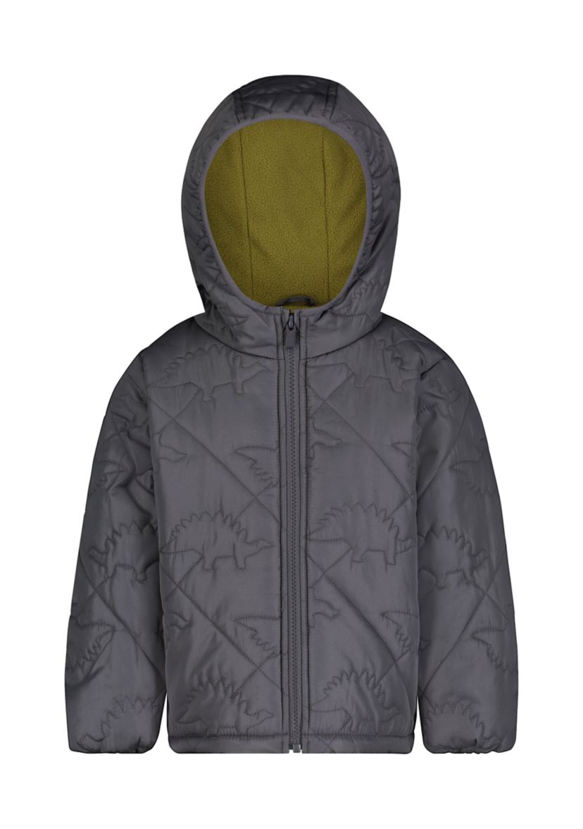 Baby Boys Dinosaur Quilt Puffer Jacket