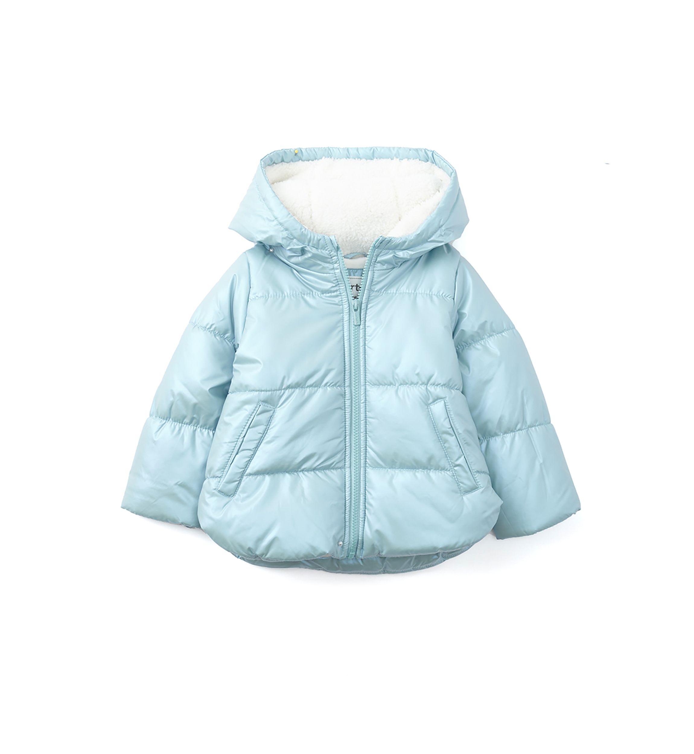 Toddler Girls Iridescent Puffer Jacket