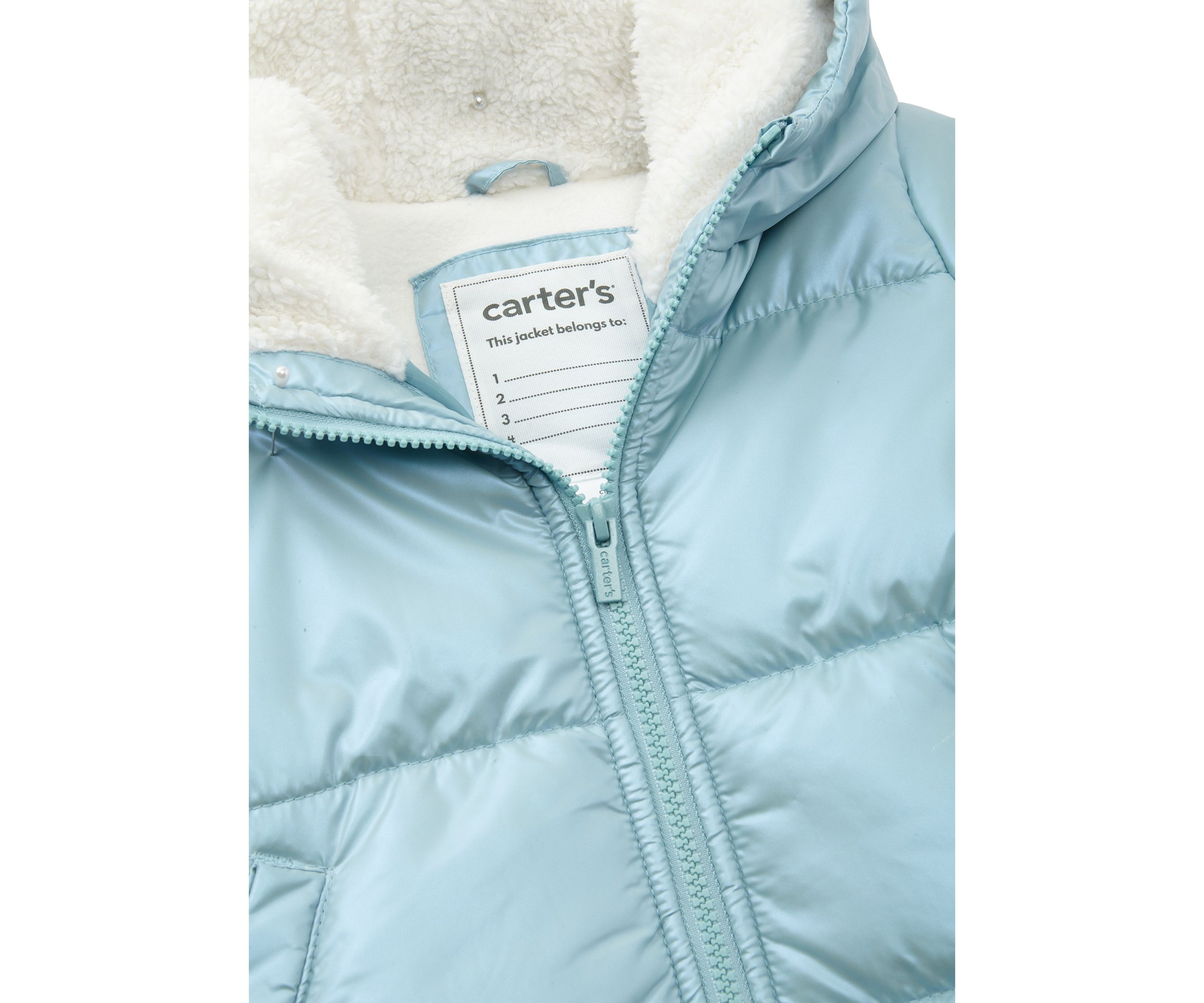 Toddler Girls Iridescent Puffer Jacket