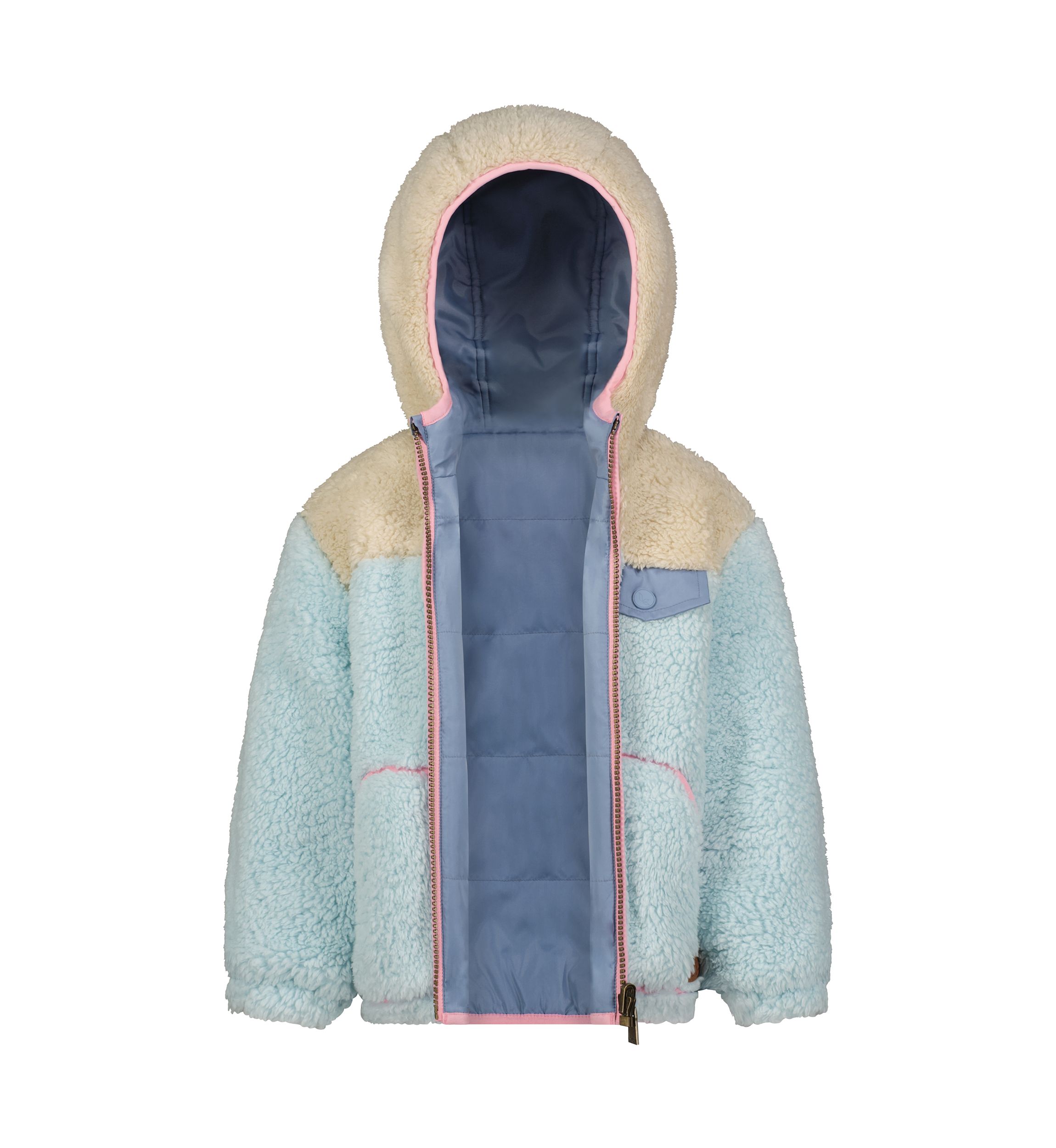 Toddler Girls Reversible Sherpa Jacket 