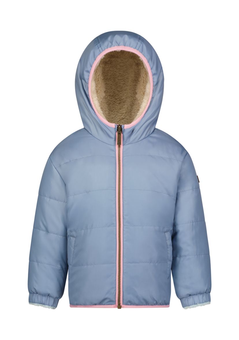 Toddler Girls Reversible Sherpa Jacket 