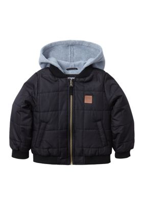 London Fog Baby Boys Quilted Bomber Jacket belk