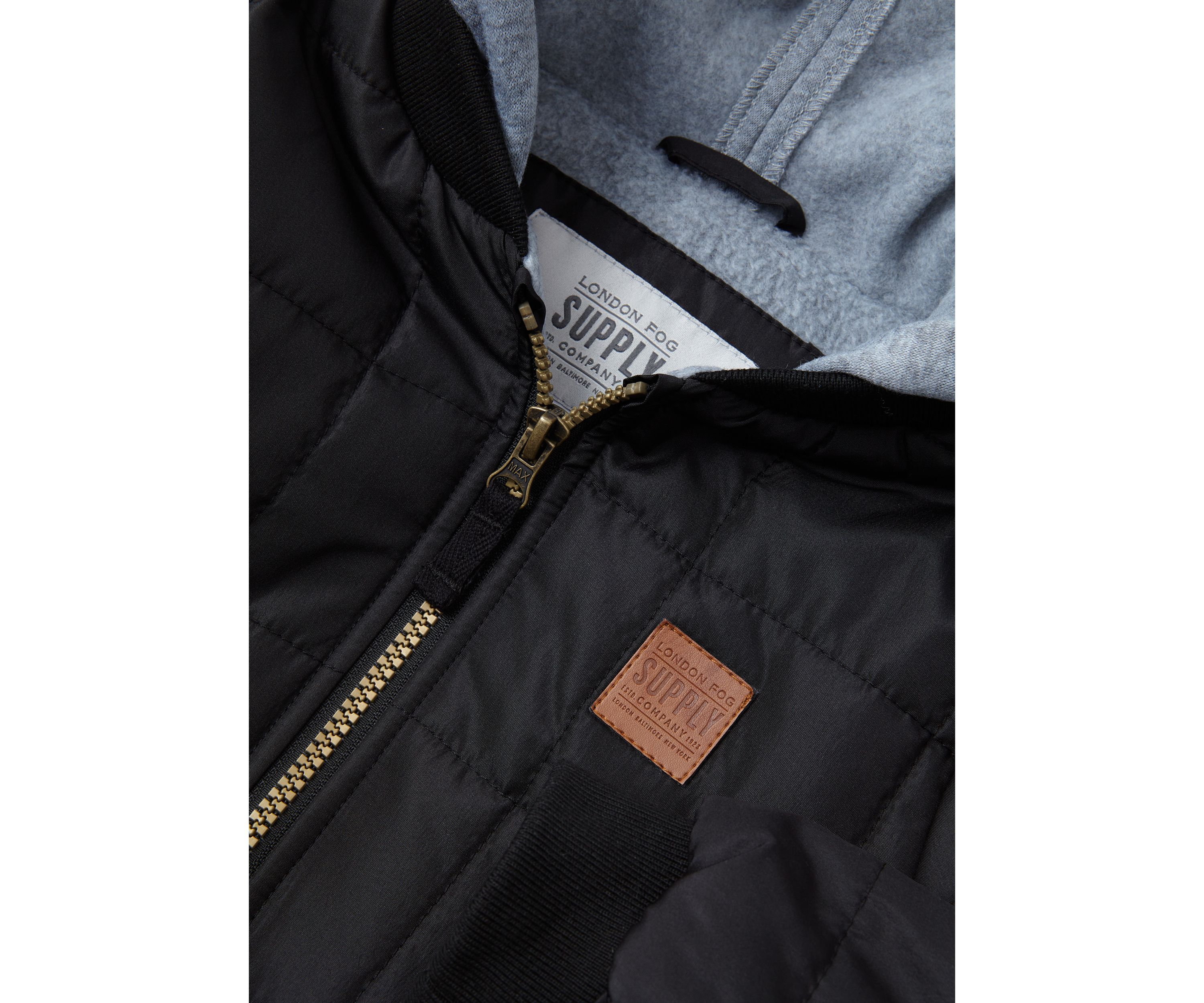 Baby Boys Quilted Bomber Jacket