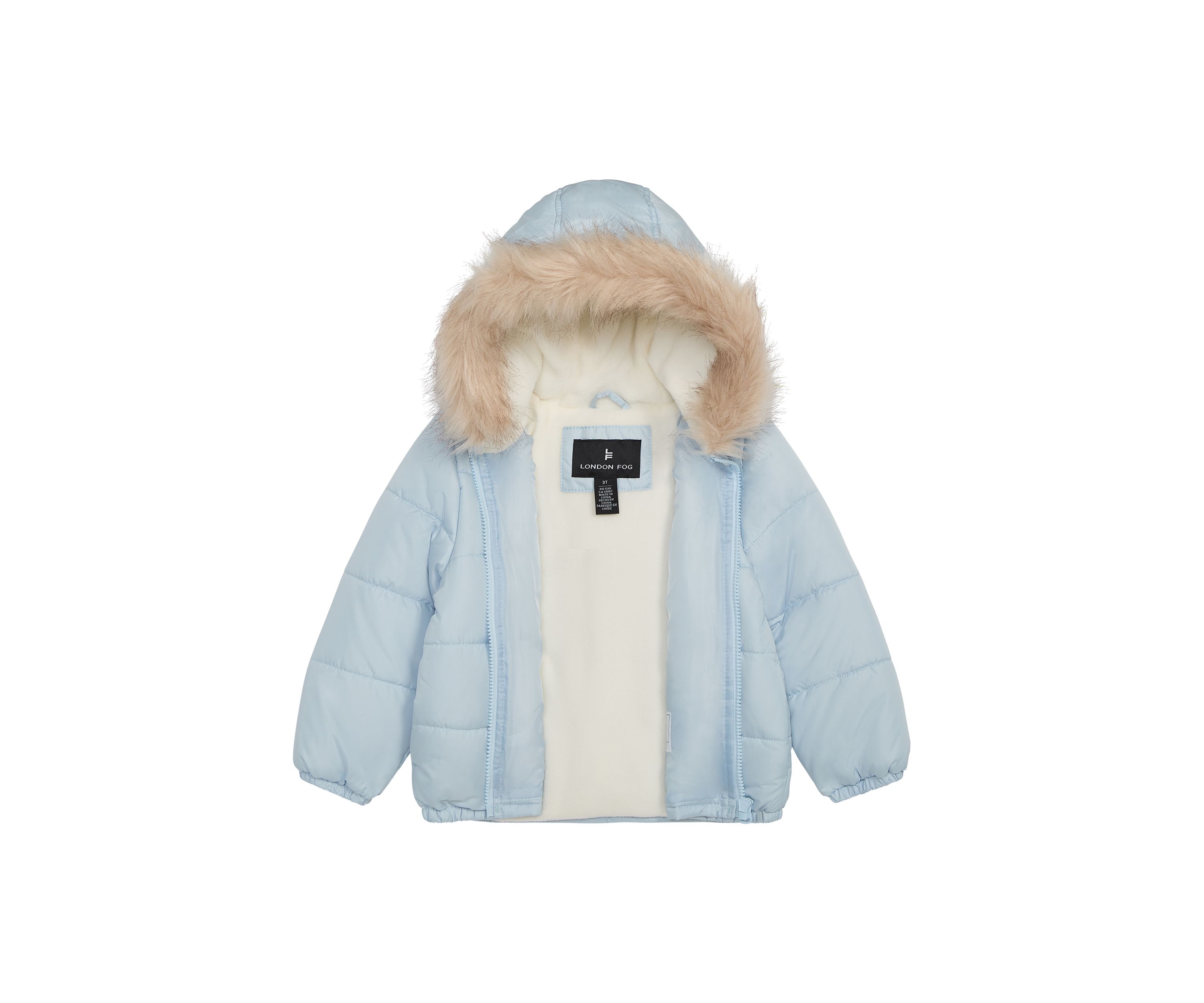 Toddlers Girls Hoodie Puffer Jacket