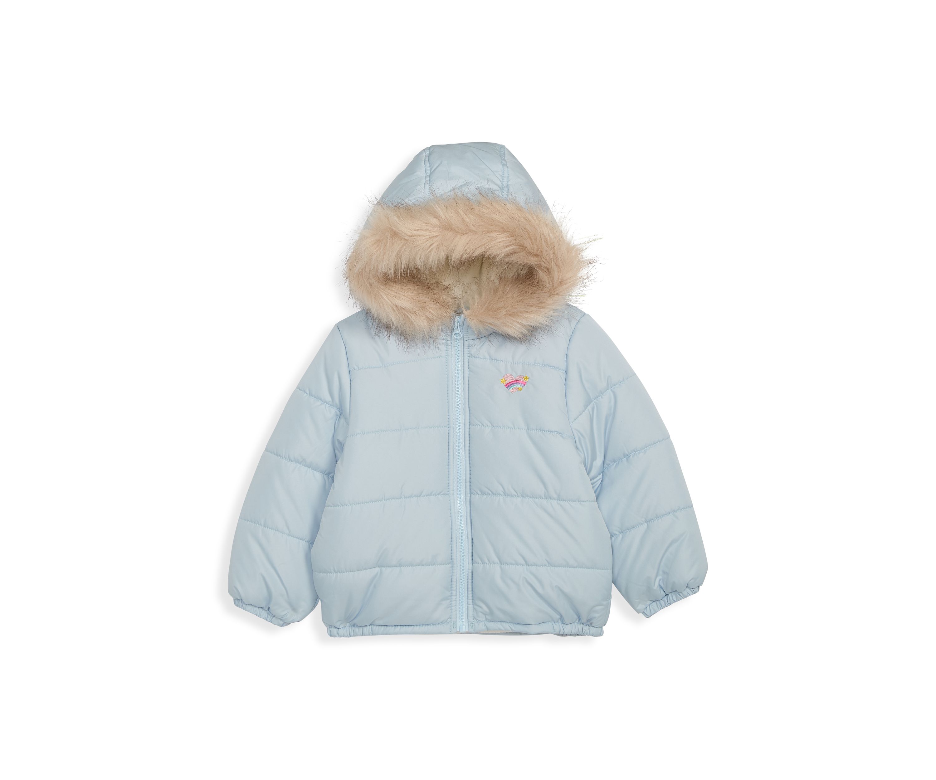 Toddlers Girls Hoodie Puffer Jacket
