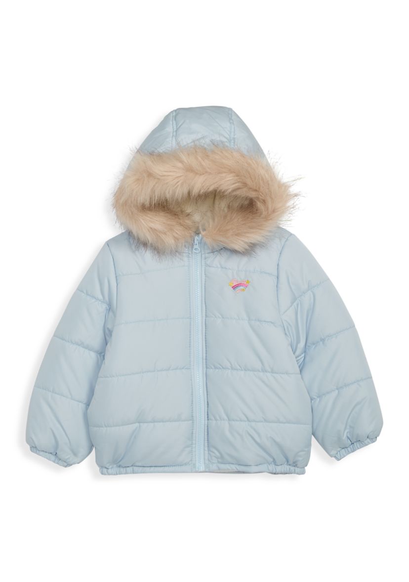 Toddlers Girls Hoodie Puffer Jacket
