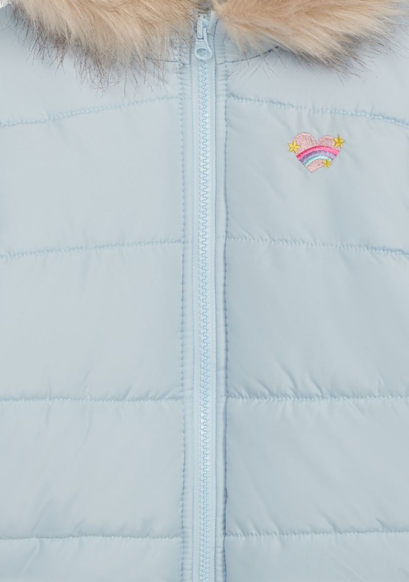 Toddlers Girls Hoodie Puffer Jacket