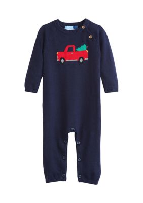 Baby Boys Holiday Truck One Piece Sweater