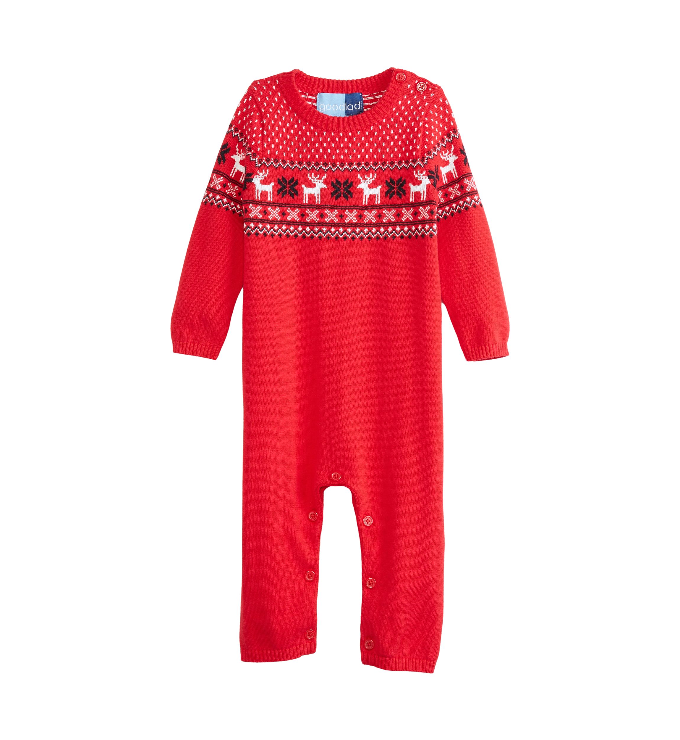 Baby Boys Holiday Truck One Piece Sweater