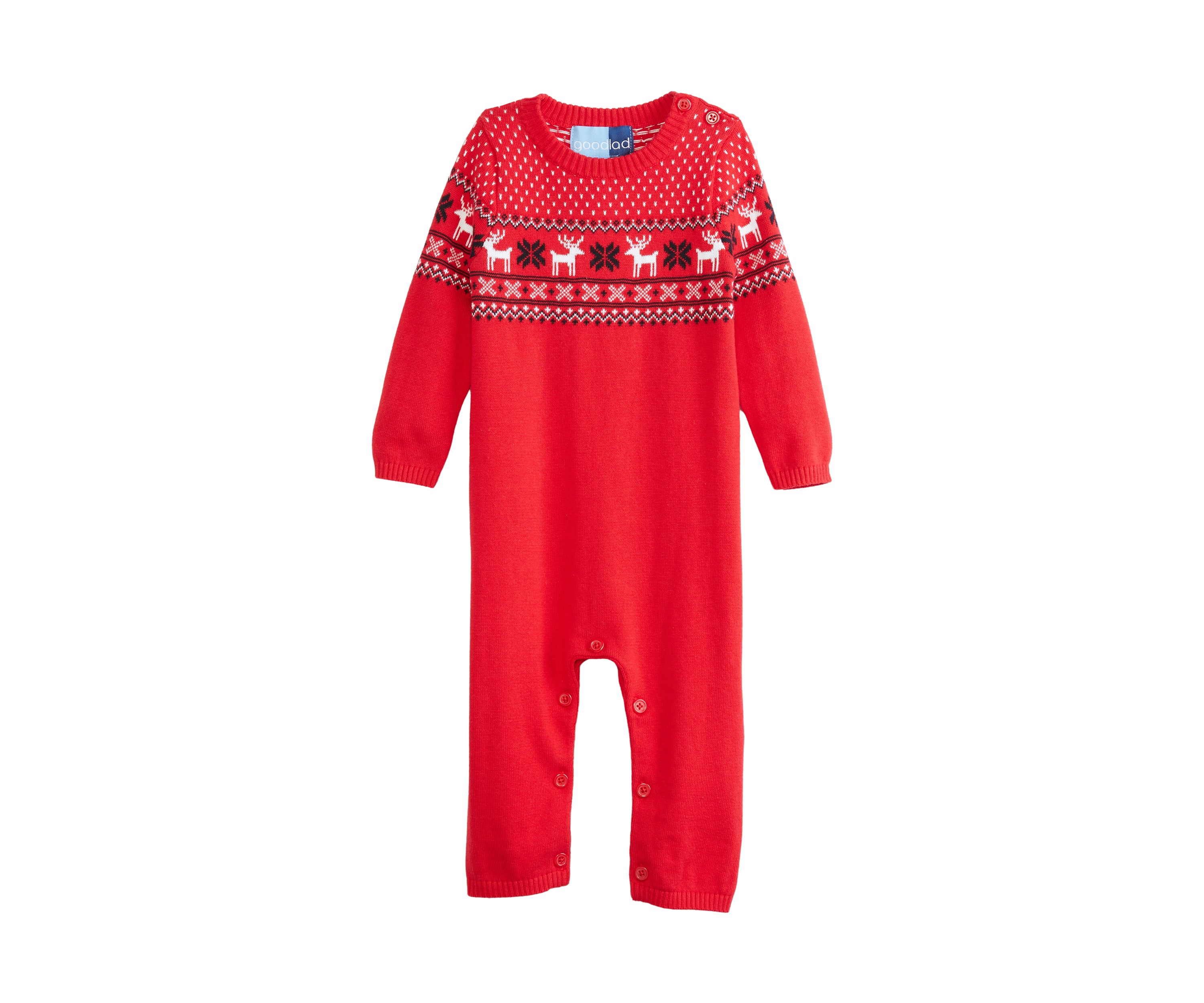 Baby Boys Holiday Truck One Piece Sweater