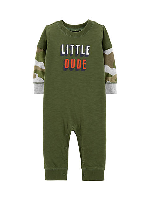 Carters Baby Boys Layered-Look Jumpsuit