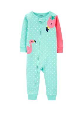 Carter S Toddler Girls Flamingo Snug Fit Cotton Footless Pajamas Belk