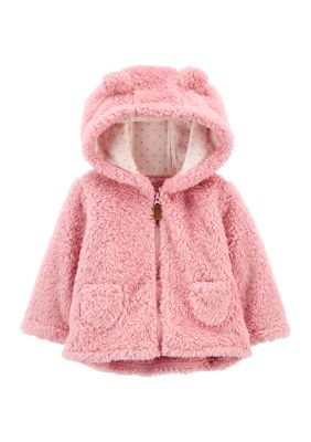 Carter's® Baby Girls Sherpa Jacket- Pink | belk
