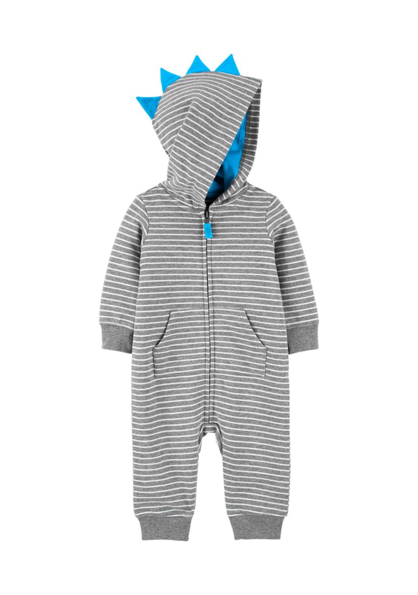 Baby Boys Zip-Up French Terry Jumpsuit
