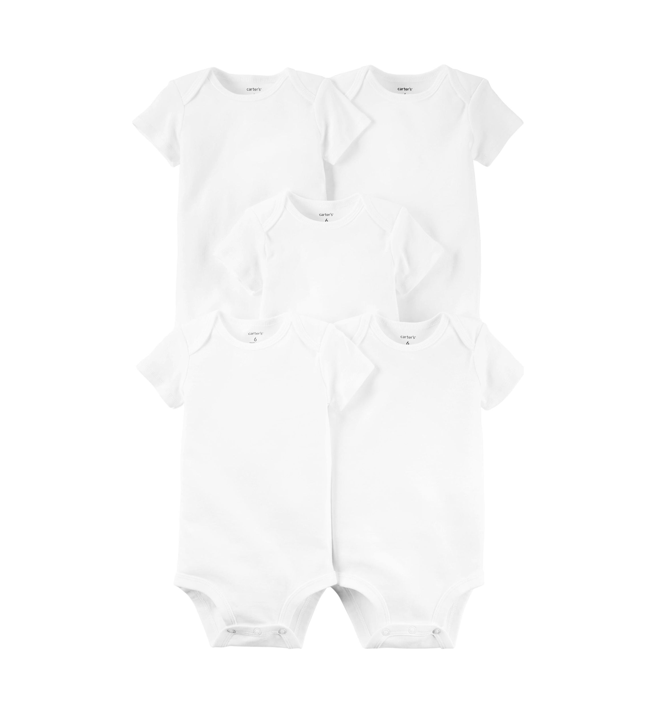 Baby Sleeveless Bodysuits - 5 Pack