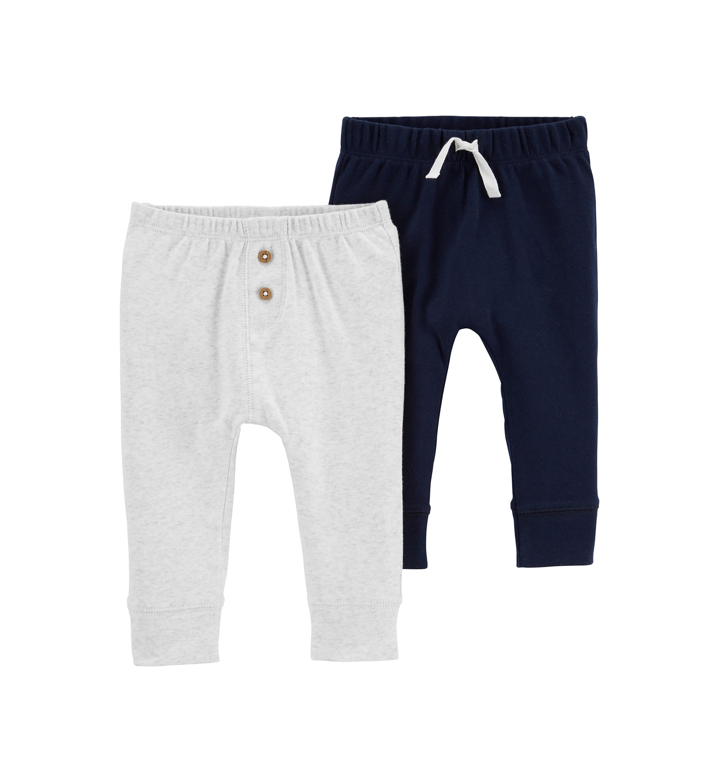 Baby Girls Cotton Pants - 2 Pack