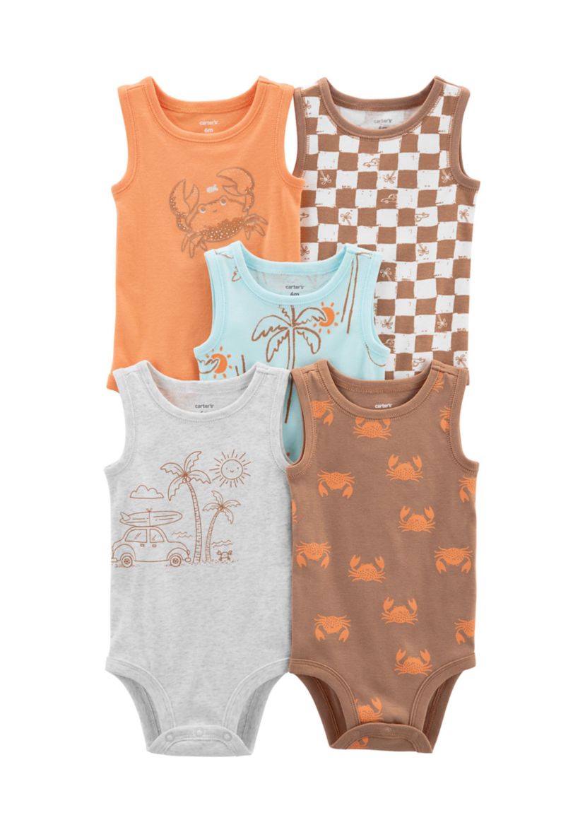 Baby Boys 4 Pack Bodysuits 