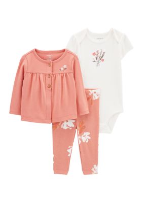 Carter's Infant Girl's 2-Piece Bodysuit Pineapple Shorts Set