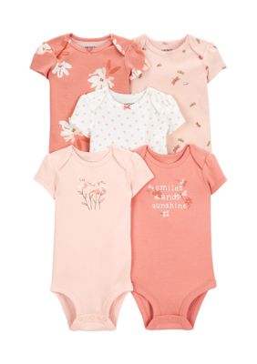 Carter's Baby Girls 2-Pc. Bears Bodysuit & Floral Pants Set