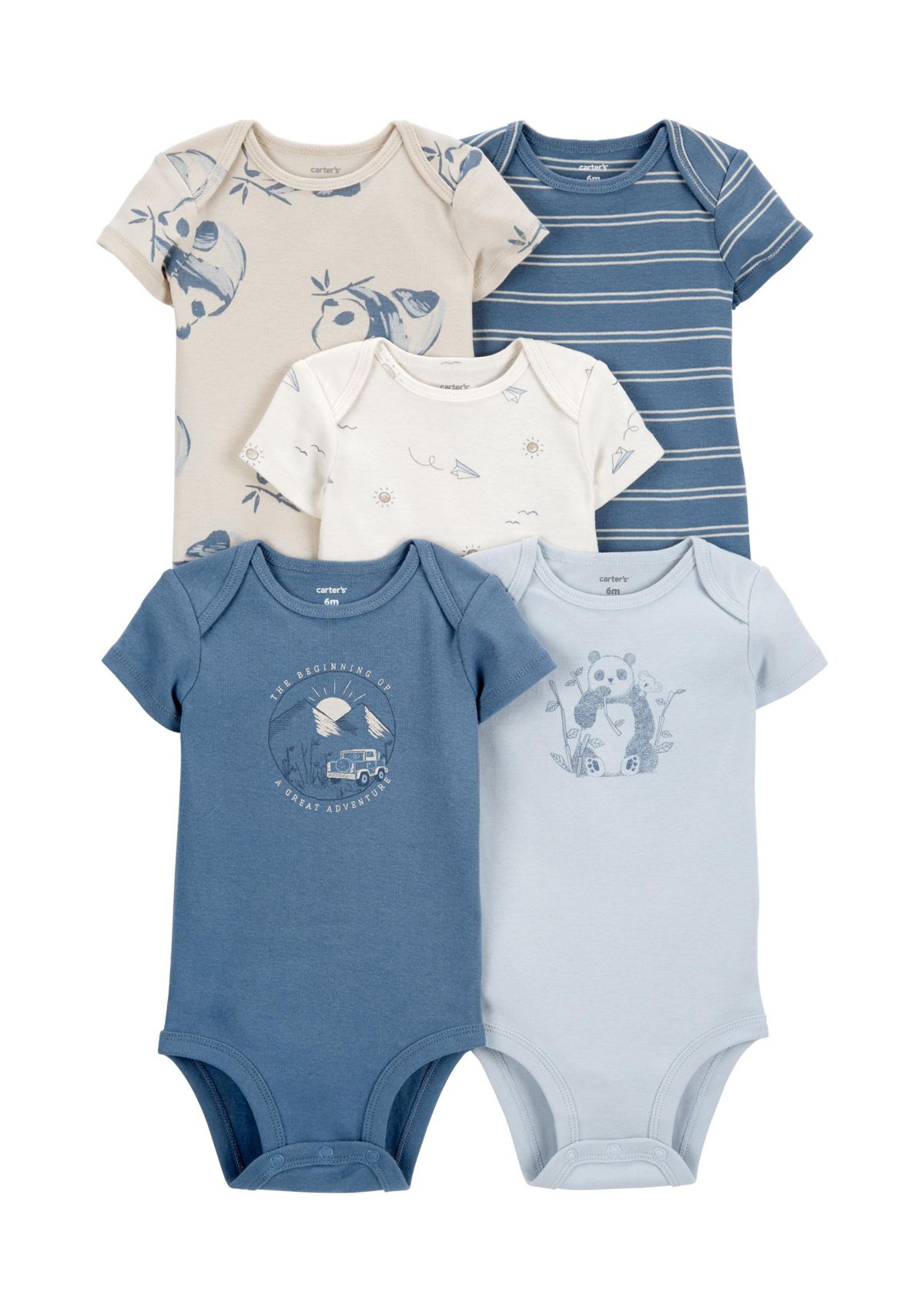 Baby Boys 5-Pack of Bodysuits 
