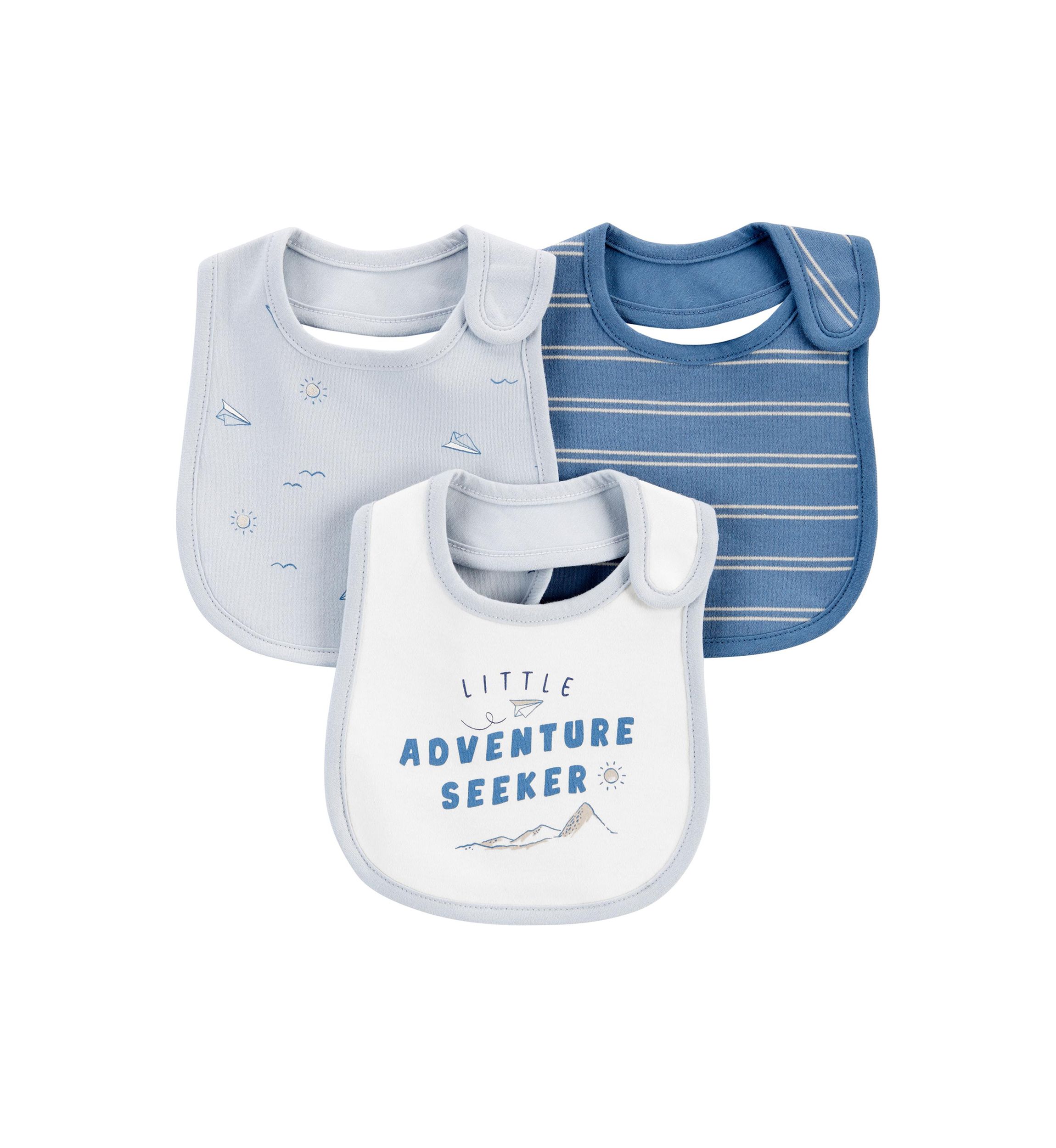 Baby Boys 3 Pack Bibs