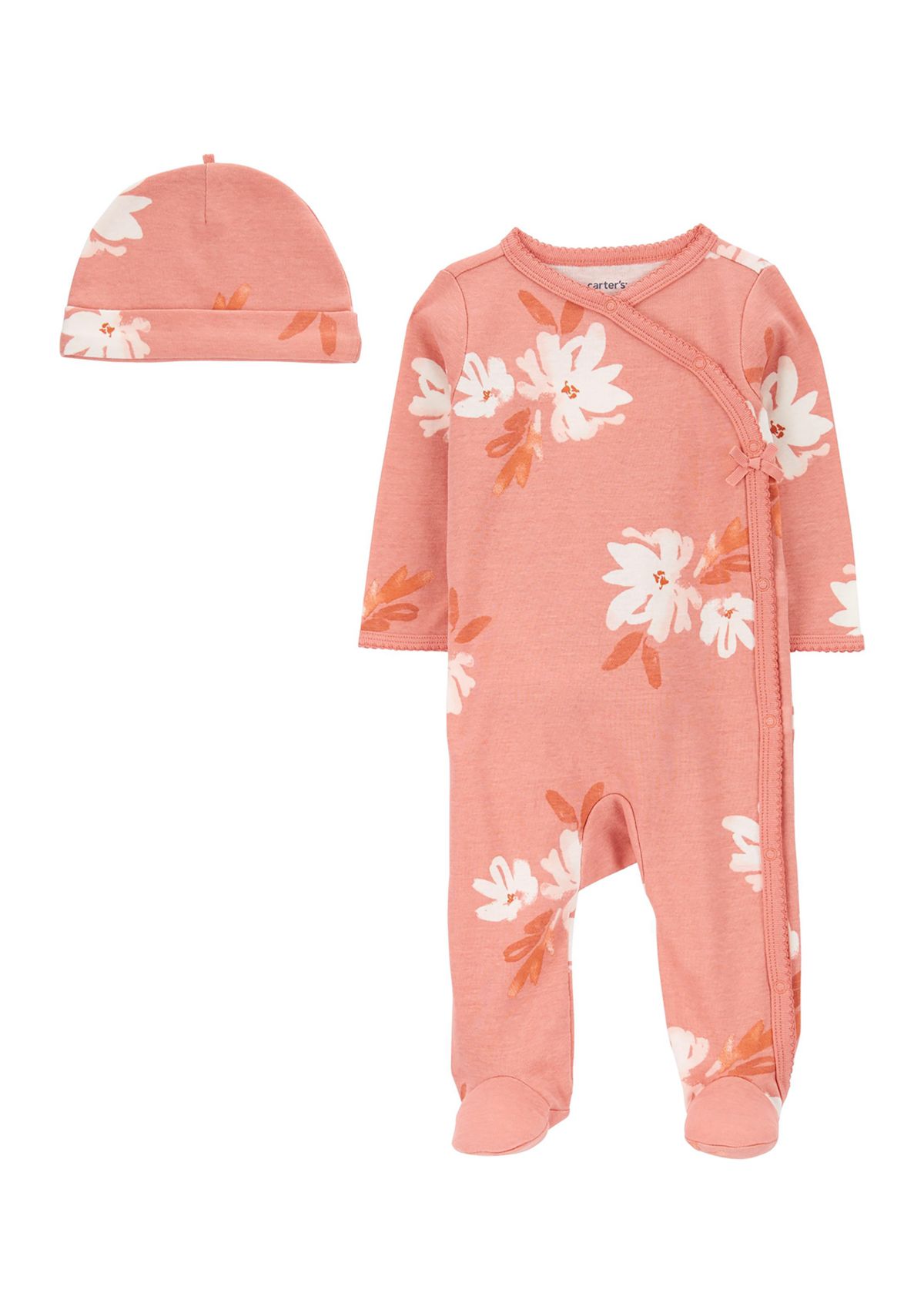 Baby Girls 2 Piece Snap Sleep & Play Set 