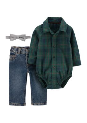 Baby Boy Designer Plaid T-Shirts Tops and Pants