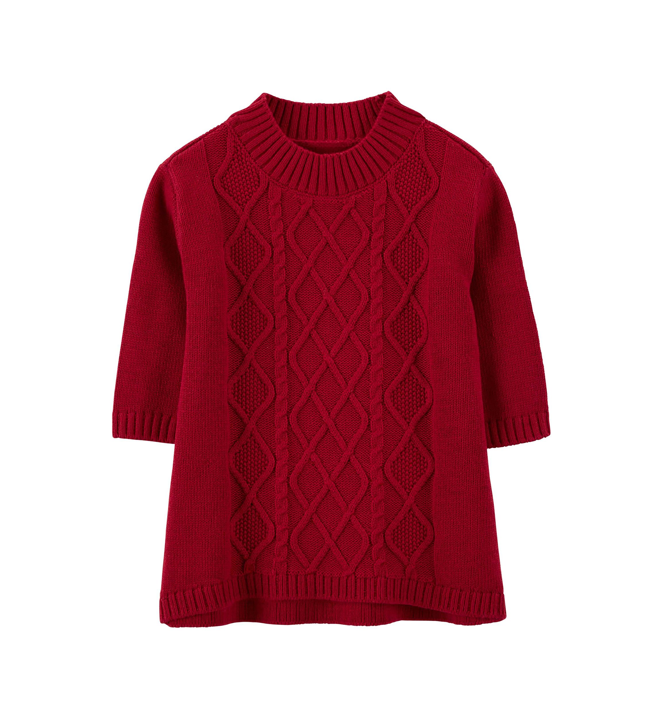 Baby Girls Cable Knit Sweater Dress
