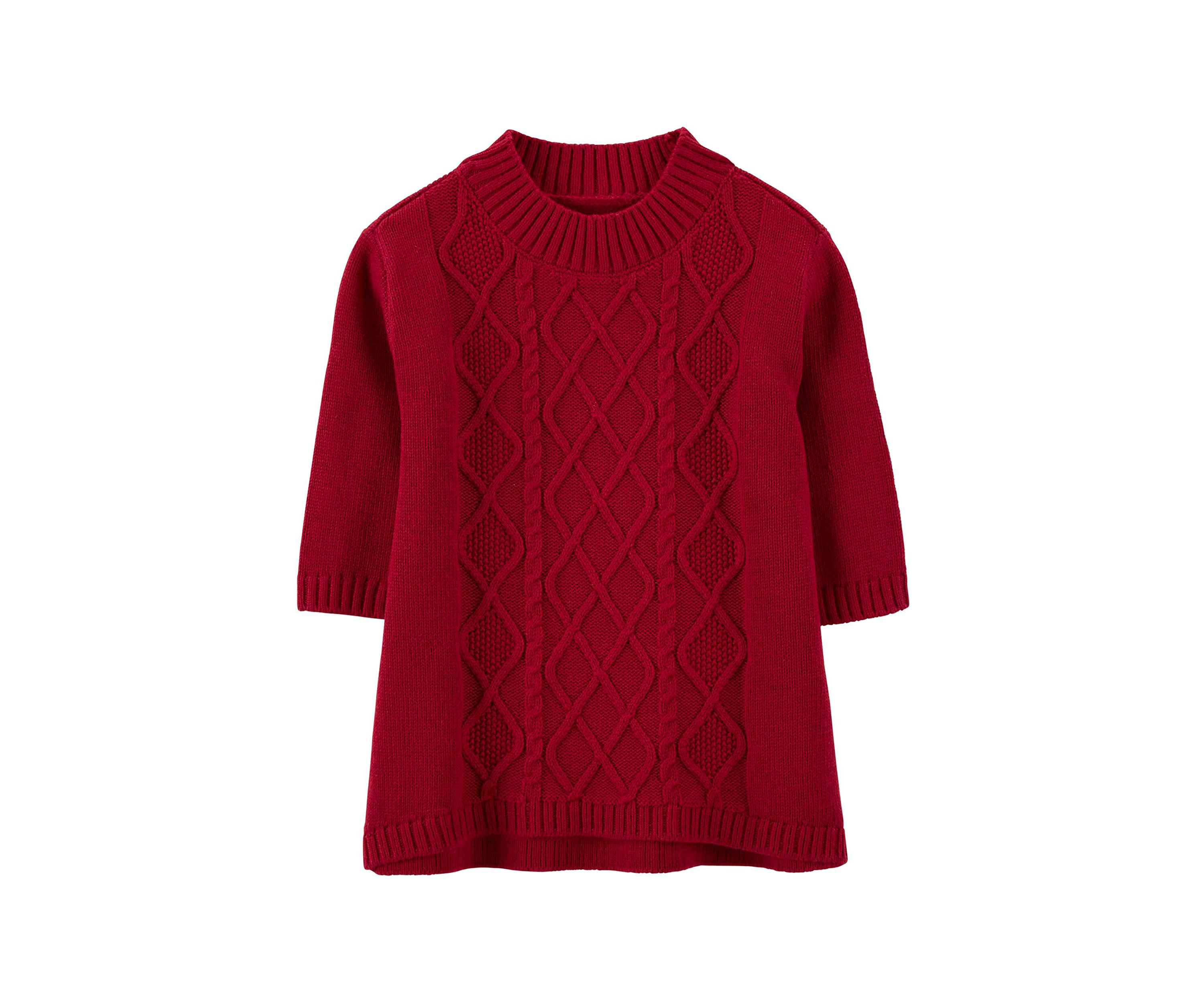 Baby Girls Cable Knit Sweater Dress