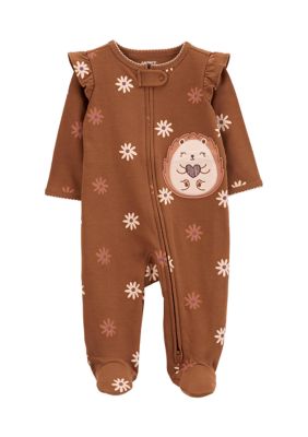 Baby Girl Carter's Floral Fleece Footless Pajamas