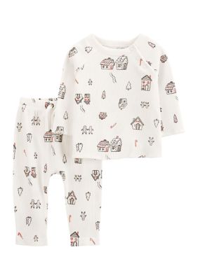 Carter's® Baby Boys Christmas Printed Thermal Pajamas Set | belk