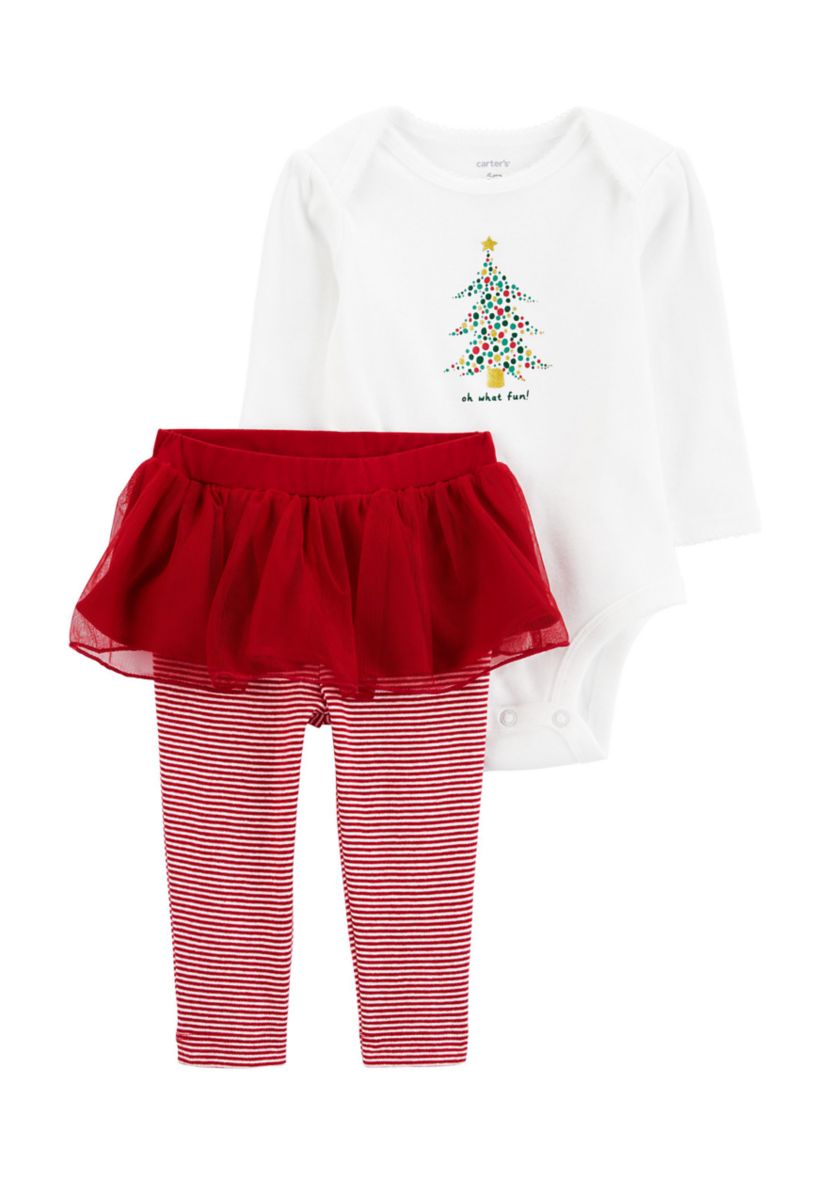 Baby Girls Christmas Tutu Set