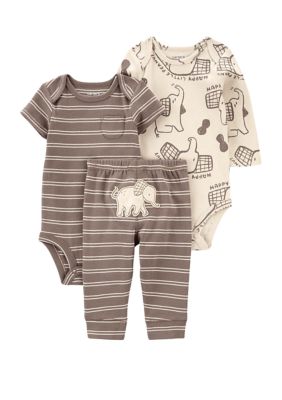 Carters Baby Boys 3-Piece Bodysuit & Pant Set Firetruck