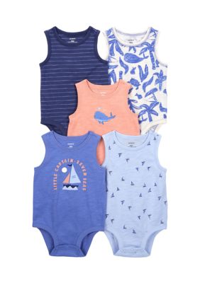 Baby Carter's 5-Pack Animal Short Sleeve Bodysuits