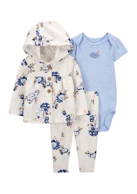 Carter's Baby Girls 2-Pc. Fuzzy Pullover & Leggings Set