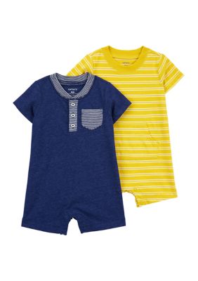 Carter's baby-boys 2-pack Snap-up Romper