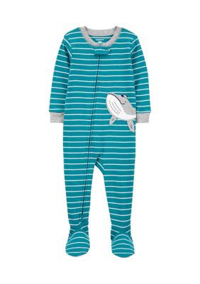 Simple Joys by Carter's Baby Boys' 2-Pack 2-Way Zip Cotton Footed Sleep and  Play