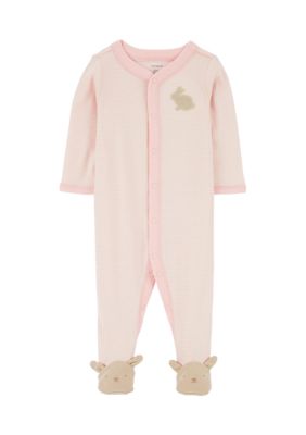 Girls Stitch Dressing Gown + Pyjamas Set Matching 3pc Nightwear