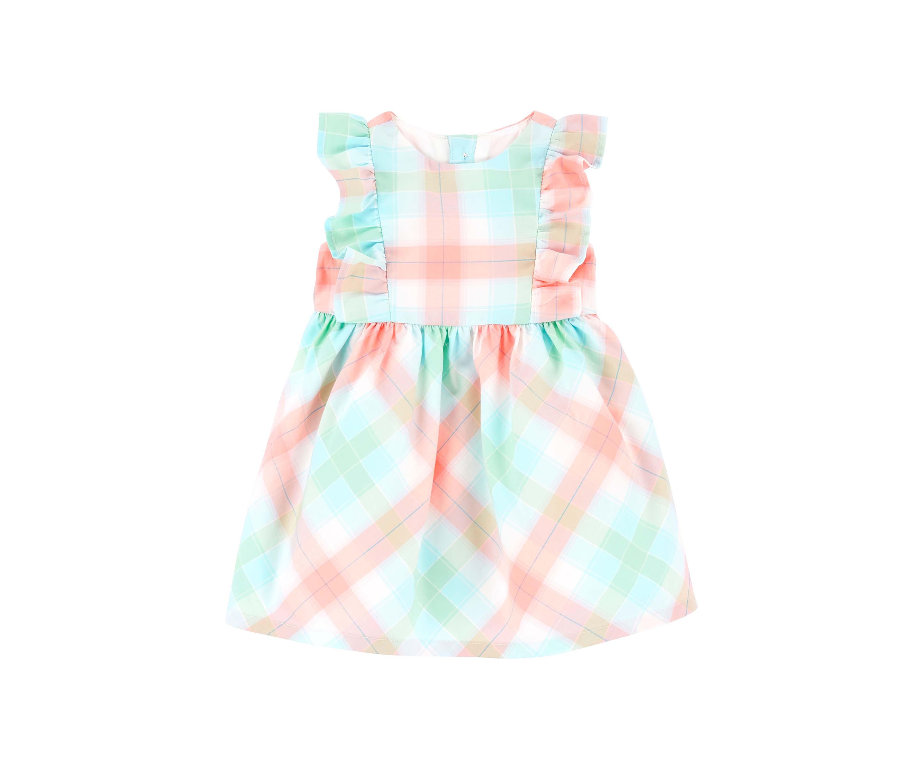 Baby Girls Plaid Poplin Dress