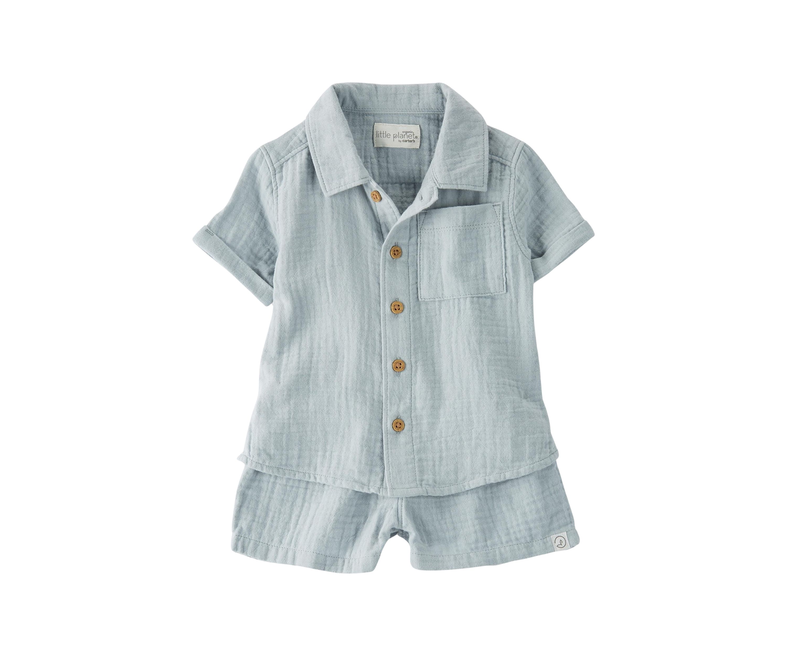 Baby Boys Gauze Short Set 
