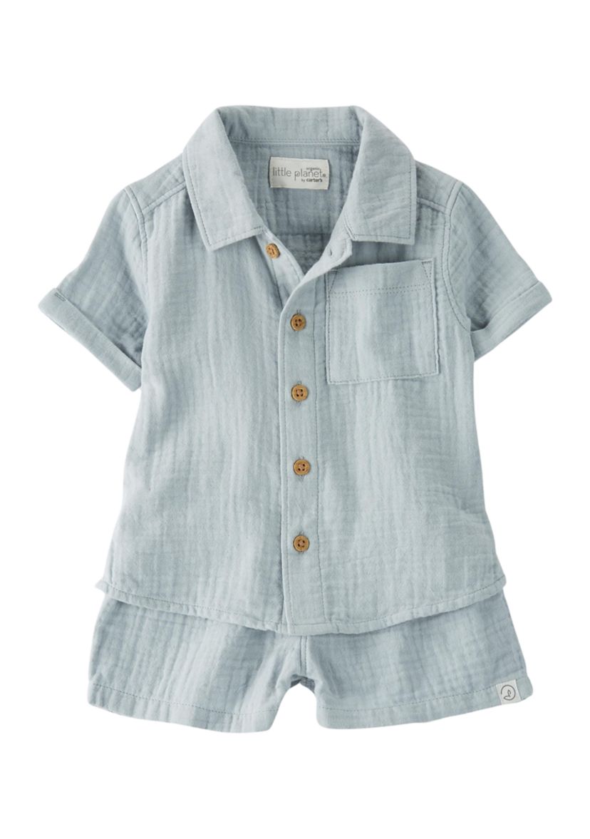 Baby Boys Gauze Short Set 