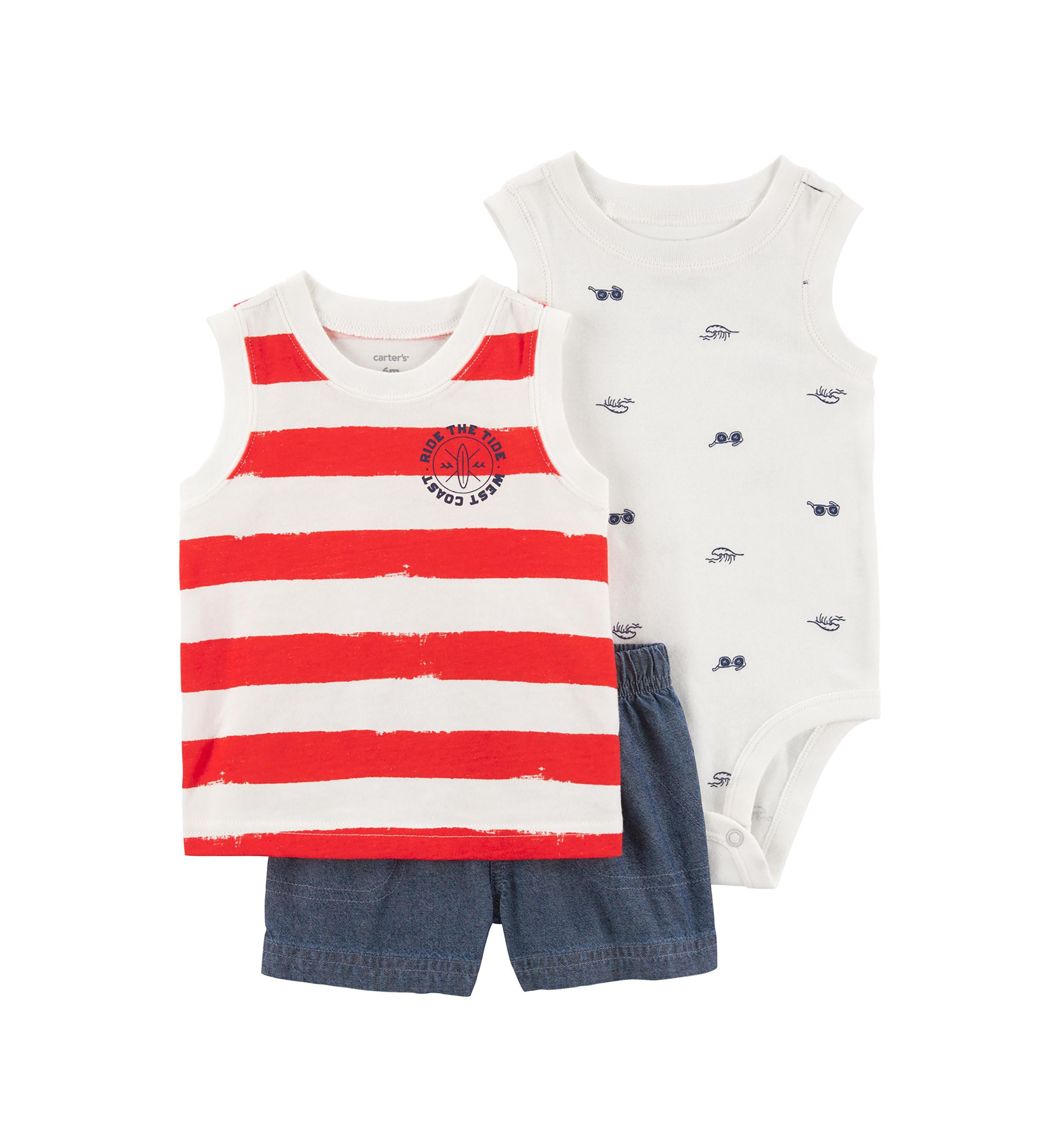Baby Boys Chambray Shorts