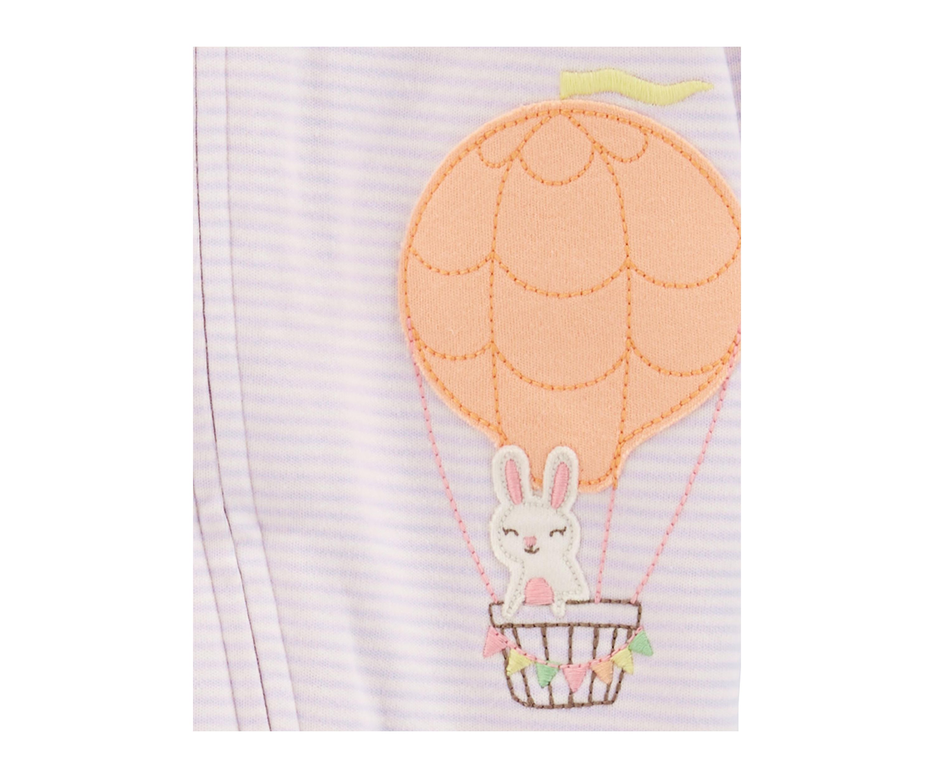 Baby Girls Hot Air Balloon One Piece Pajama