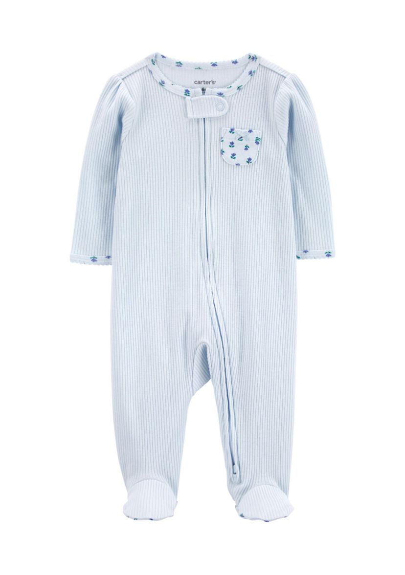 Baby Girls Printed One Piece Pajama 