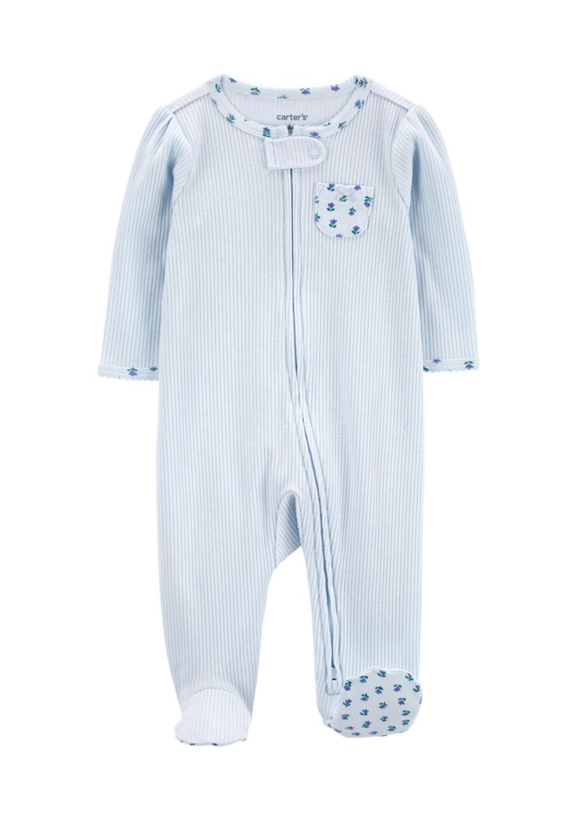Baby Girls Printed One Piece Pajama 