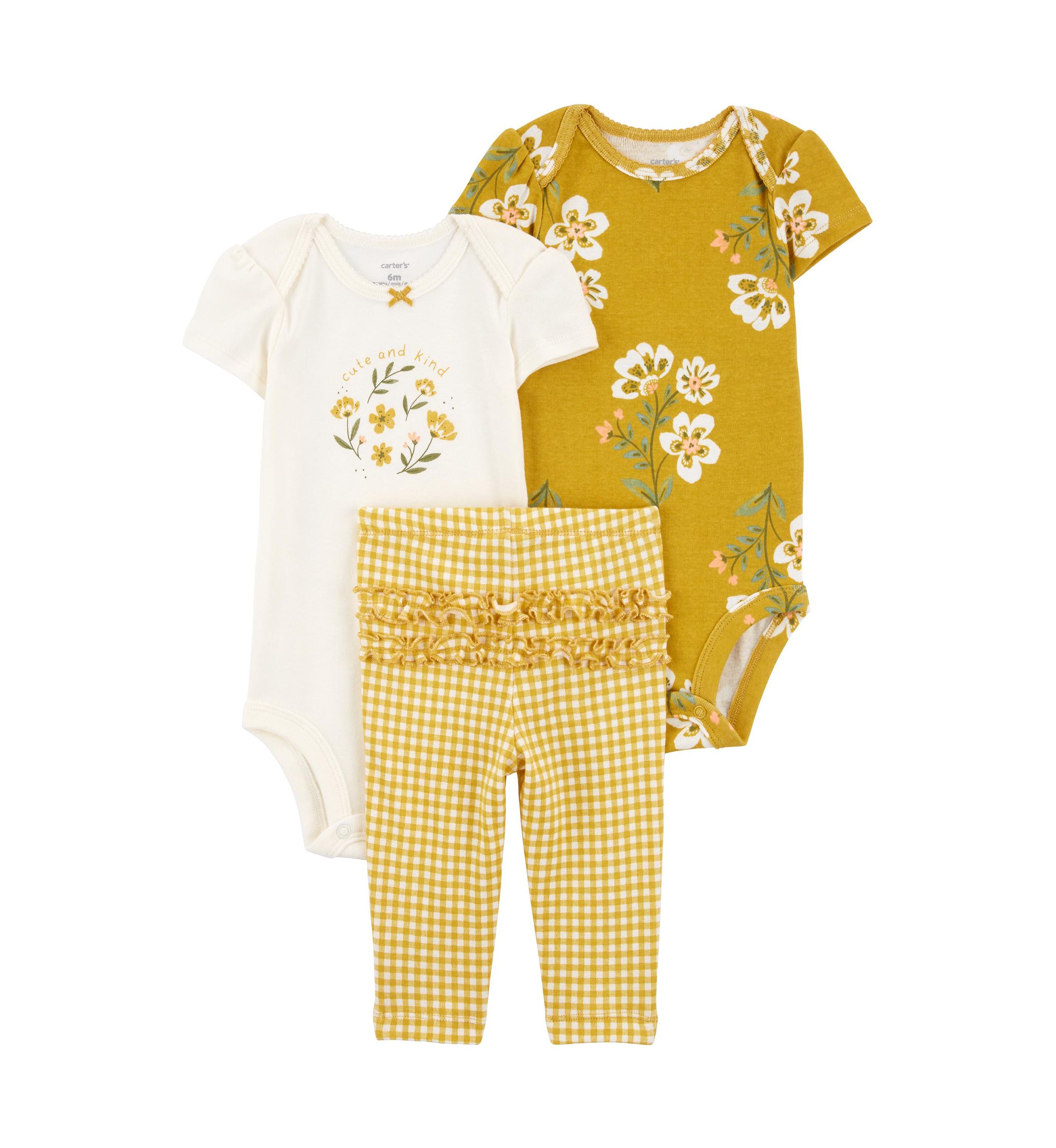 Baby Girls Floral Ruffle Set